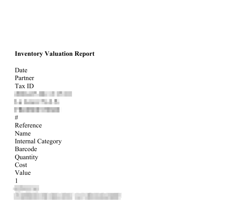 Report rendered with broken CSS