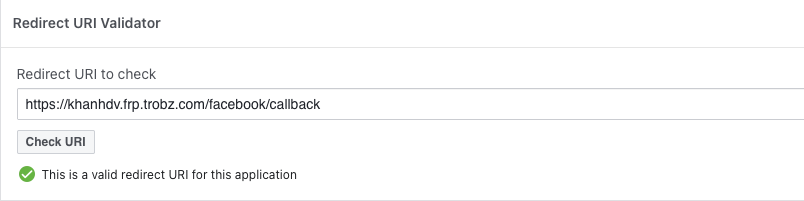 Validation URI check
